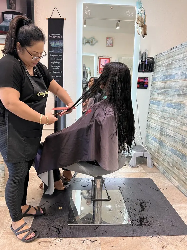 Inside the salon